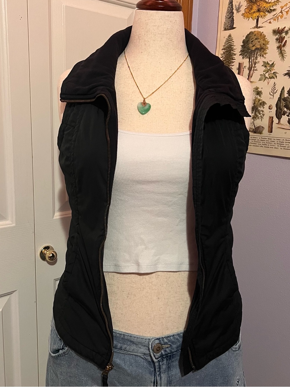 Columbia Black Quilted Lightweight Vest